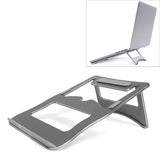 Portable Aluminum Laptop Stand - Simple & Stylish - Silver - Low Angle
