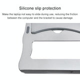Portable Aluminum Laptop Stand - Simple & Stylish - Silver - Extra Image