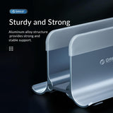 Space-saving Vertical Laptop Stand - Compact Design - Silver - Extra Image