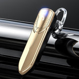 Bluetooth Earphone with Cvc Noise Reduction - Unilateral Design - Silver - Side View