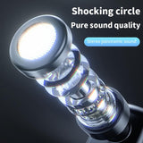 Bluetooth Earphone with Cvc Noise Reduction - Unilateral Design - Silver - 45-Degree Angle