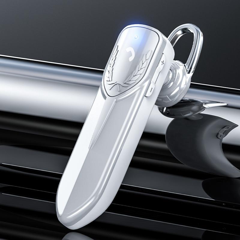 Bluetooth Earphone with Cvc Noise Reduction - Unilateral Design - Silver