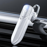 Bluetooth Earphone with Cvc Noise Reduction - Unilateral Design - Silver