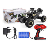 37cm Remote Control Bigfoot Climbing Car - 1 12 Alloy 4wd Cross-country Toy - Silver