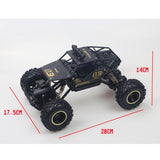 Large 1 16 Alloy Climbing Car - 28cm Remote Control Toy for Cross-country Adventures - Silver - Top-Down View