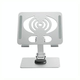 Foldable Rotating Laptop / Tablet Stand - Aluminum Alloy - Silver - Extra Image