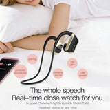 Wireless Sports Bluetooth Earphones - Binaural Hanging Type 5.0 - Silver