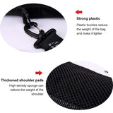 Portable Foldable Golf Ball Bag - Nylon - Black Silver - 45-Degree Angle