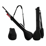 Portable Foldable Golf Ball Bag - Nylon - Black Silver - Extra Image