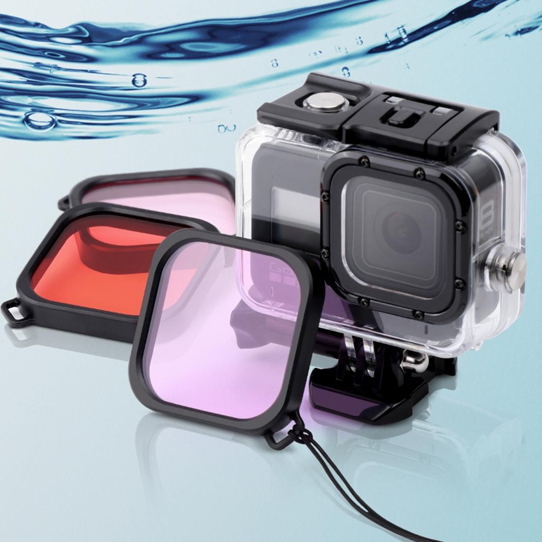 Waterproof Housing for Gopro Hero8 with Mount Filters Strap and Anti-fog Inserts