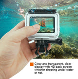 Waterproof Housing for Gopro Hero 6 / 5 with Touch Screen Back Cover - 45m - 45-Degree Angle