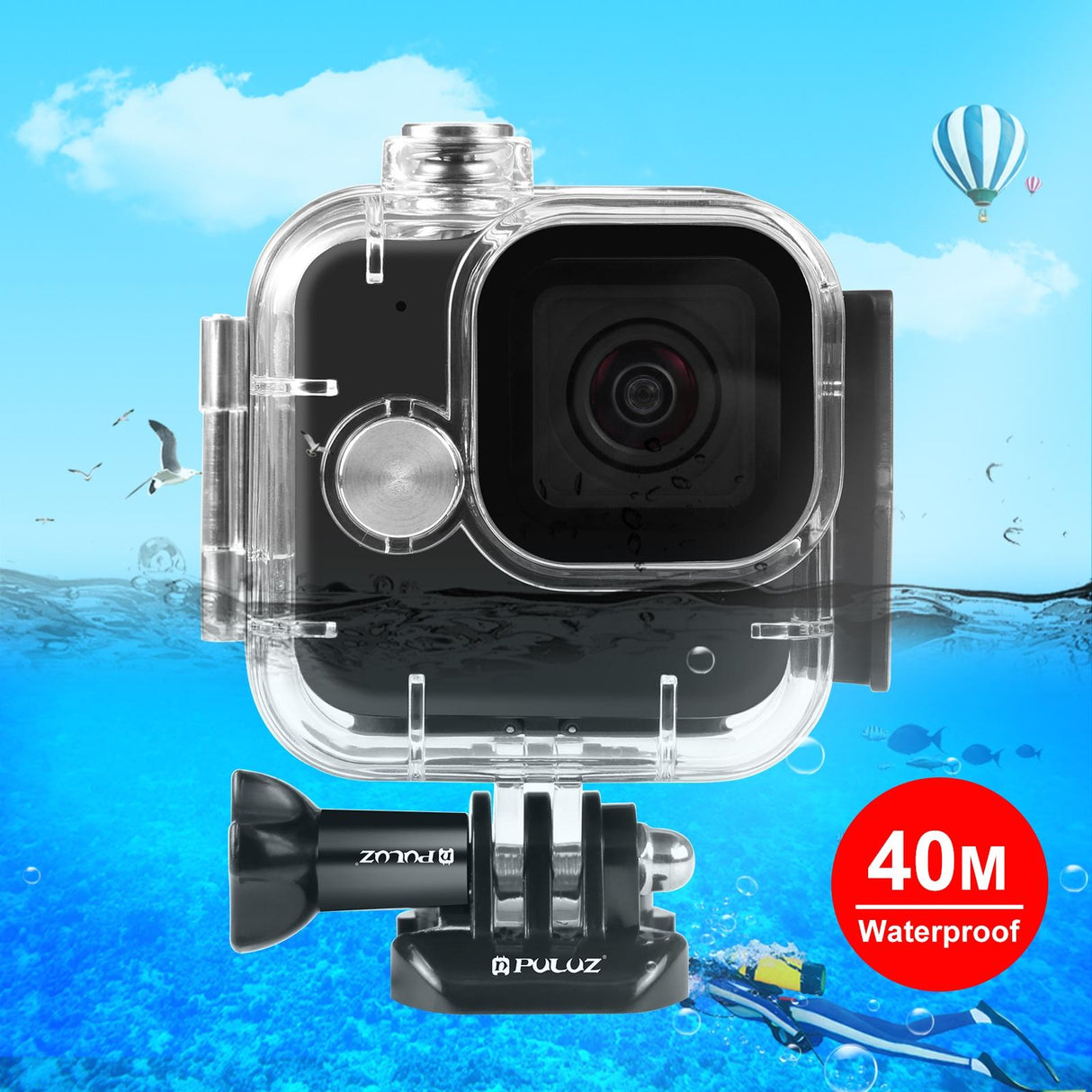 Waterproof Housing Case with Mount and Screw - 40m