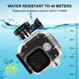 Waterproof Housing Case with Mount and Screw - 40m - Rear View