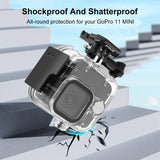 Waterproof Housing Case with Mount and Screw - 40m - Low Angle