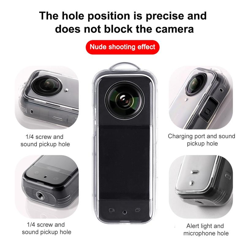 Clear Tpu Protective Case for Insta360 X3 - Full Body