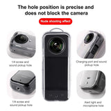 Clear Tpu Protective Case for Insta360 X3 - Full Body - Close-Up Angle