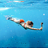 60m Waterproof Diving Case for Insta360 one r 4k Camera - Low Angle