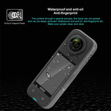 Curved Hd Tempered Glass Screen Protector for Insta360 X4 - 9h 2.5d - Top-Down View