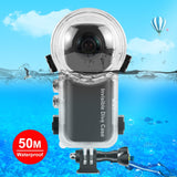 Waterproof Sealed for Insta360 X4 - 50m Depth - Front View