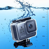 Waterproof Housing for Gopro Hero8 with Mount and Screw - Front View