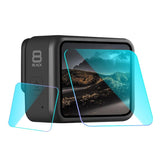 Tempe Glass Film for Gopro Hero8 Lens and Display - Clear - Front View