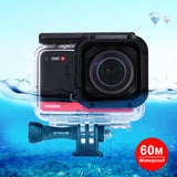 60m Waterproof Diving Case for Insta360 one r 1.0 Inch Edition - Front View