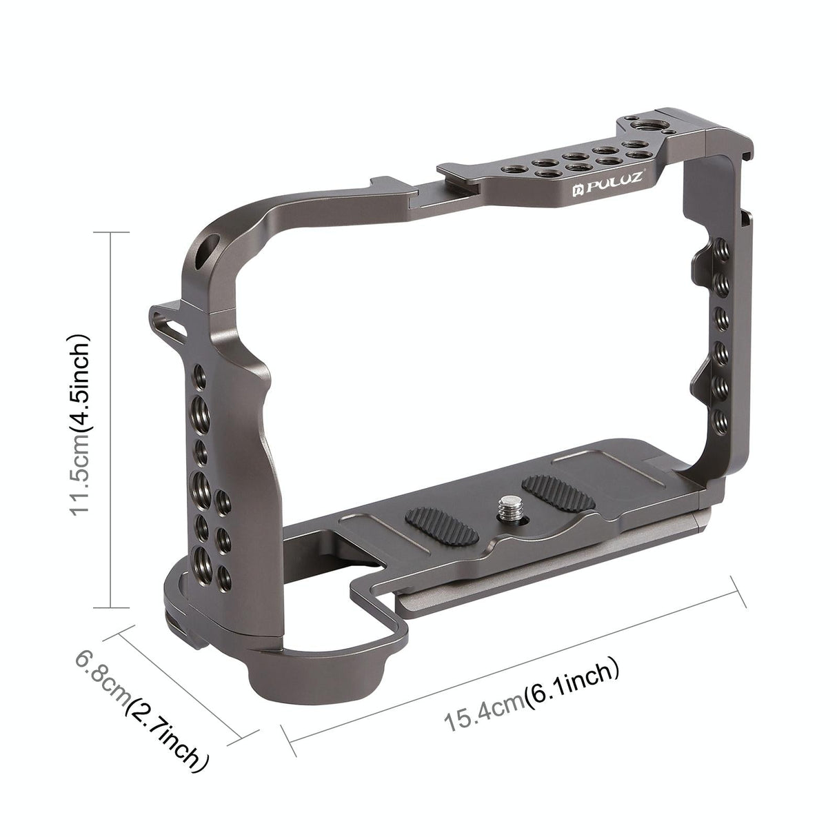 Video Camera Cage Stabilizer - Handleless Bronze for Canon Eos R5 / R6