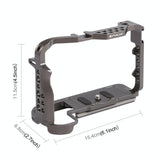 Video Camera Cage Stabilizer - Handleless Bronze for Canon Eos R5 / R6 - Side View