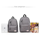 Multi-function Canvas Laptop Backpack - Fits 15.6 Macbook Samsung Sony Dell Alienware Chuwi Asus Hp - 42x29x13cm - Baby Blue - Extra Image