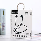 Sport Wireless Bluetooth 5.0 Earphones - Mg-g18 4.2 - Baby Blue - Rear View