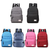 Versatile Canvas Laptop Backpack for 13-15 Inch - 36x25x10cm - Baby Blue - Extra Image