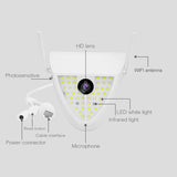 Smart Garden Camera With 2Mp Motion Detection Night Vision Voice Intercom Tf Card 42 Leds - Close-Up Angle