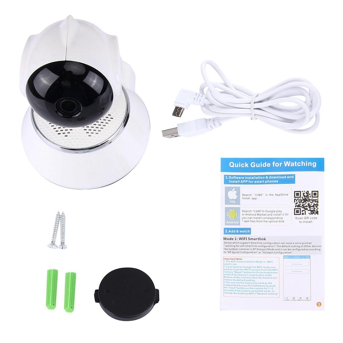360 Degree Rotatable Wireless Smart Security Camera With 720P Hd Resolution And Two-Way Voice Support