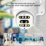 1080P Wireless Ip Camera With Motion Detection & Night Vision - Tf Card Support - Low Angle