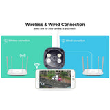 1296P Hd Ip Camera With 3.0Mp Two-Way Audio Motion & Humanoid Detection Full-Colour Night Vision Tf Card Support - 45-Degree Angle