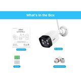 1296P Hd Ip Camera With 3.0Mp Two-Way Audio Motion & Humanoid Detection Full-Colour Night Vision Tf Card Support - Low Angle