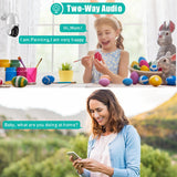 360 Degree Rotating Wifi Camera With Full Colour Two-Way Voice Motion Detection And 64Gb Tf Card - Top-Down View