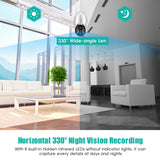 360 Degree Rotating Wifi Camera With Full Colour Two-Way Voice Motion Detection And 64Gb Tf Card - Extra Image