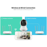 Ai Ip Camera With 3.0Mp 1296P Hd Two-Way Talk Auto Tracking Humanoid Detection Night Vision Tf Card Support - 45-Degree Angle