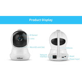 Ai Ip Camera With 3.0Mp 1296P Hd Two-Way Talk Auto Tracking Humanoid Detection Night Vision Tf Card Support - Low Angle