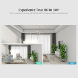 Ai Ip Camera With 3.0Mp 1296P Hd Two-Way Talk Auto Tracking Humanoid Detection Night Vision Tf Card Support - Extra Image