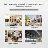 Waterproof 360 Degree Ptz Wifi Camera With 1080P Resolution 3.0Mp Lens Two-Way Voice Motion Detection And 128Gb Tf Card - Rear View