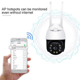 Waterproof 360 Degree Ptz Wifi Camera With 1080P Resolution 3.0Mp Lens Two-Way Voice Motion Detection And 128Gb Tf Card - Extra Image