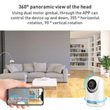 Smart Wifi Pan-Tilt Camera With 1080P Resolution Tf Card Support Two-Way Audio Motion Detection And Night Vision - Side View