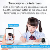 Smart Wifi Pan-Tilt Camera With 1080P Resolution Tf Card Support Two-Way Audio Motion Detection And Night Vision - Top-Down View