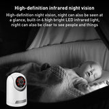 Smart Wifi Pan-Tilt Camera With 1080P Resolution Tf Card Support Two-Way Audio Motion Detection And Night Vision - 45-Degree Angle