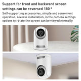 Smart Wifi Pan-Tilt Camera With 1080P Resolution Tf Card Support Two-Way Audio Motion Detection And Night Vision - Low Angle