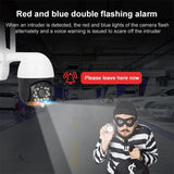 1080P Wifi High-Definition Surveillance Camera Outdoor Dome Camera Support Night Vision & Two-Way Voice & Motion Detection - Low Angle