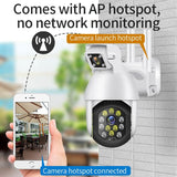 Waterproof Panoramic Ptz Wifi Camera With Dual Lens 1080P Resolution Two-Way Voice Intercom Smart Alarm And Video Playback. Supports Day / Night Full Colour And 128Gb Tf Card. - Side View