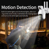 Waterproof Panoramic Ptz Wifi Camera With Dual Lens 1080P Resolution Two-Way Voice Intercom Smart Alarm And Video Playback. Supports Day / Night Full Colour And 128Gb Tf Card. - Extra Image